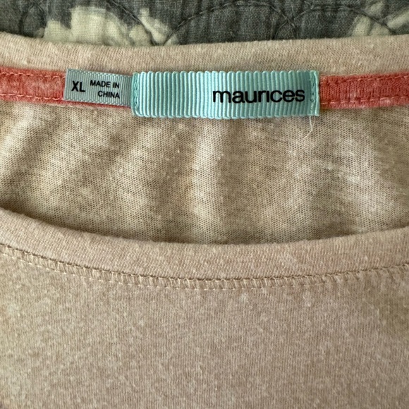 Maurice’s Dragon Fly 3/4 length sleeve Top. XL - Picture 3 of 4